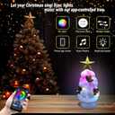 RGB Small Christmas Trees Lights cotton products,12.5in,With Remote and APP,Timer Function, Dimmable mini christmas tree Light for room decoration Holiday Decoration Best Desk Tabletop Decoration