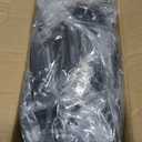 DecoBasics Free Swinging (Non Self-Closing) Overlay Cabinet Hinges Black  50 Pack (25 Pairs) for Kitchen Cabinet Doors  Matte Black w/Matching Screws & Quiet Bumpers