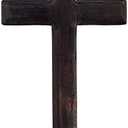 Ewer 11 Inch Wall Mounted Jesus Cross Rustic Wooden Cross Wall Decor Solid Wood Black Holy Jesus Cross Home Weddings Party Meditation Gift Decoration