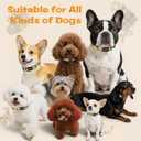 2 x Kazazoo Dog Collar Cute and Soft Nylon Puppy Collar for Boy and Girl, Adjustable Dog Collars for Small Medium Dogs, Yellow&Blue Plaid-S