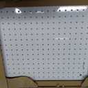 Peg Board, 2 Pack Metal Pegboard Panels White Pegboards Wall Organizer with Frame Large Heavy Duty Peg Board with Hooks for Walls Home, Garage Tool Storage, Office, Craft Room, Kitchen 2416