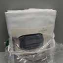 Donren 2 Panels Pure White Half Blackout Curtains 84 Inches Long - Snowy White Light Blocking Thermal Insulated Livingroom Drapes Elegant Soft Durable Curtains,2 Panels W 42 x L 84 Inch