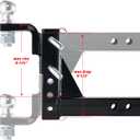 OPENROAD Adjustable Trailer Hitch Ball Mount, Fits 2-Inch Receiver, 1-Inch Hole, 7500lbs, 9-1/2" Drop/ 8-1/4" Rise Drop Hitch, Tow Hitch for Heavy Duty Truck with Secure Screw-in Pin & R-Clip