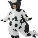 RHYTHMARTS Inflatable Cow Costume Adult Blow Up Costume Funny Inflatable Costumes for Halloween Christmas