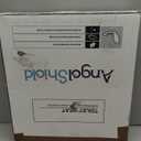 Angol Shiold Round Toilet Seat Molded Wood Toilet Seat with Quietly Close and Quick Release Hinges, Easy to Install also Easy to Clean (Round, Blue Marble) (Round-16.5)