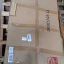 Wisteria Lane 5 Piece Patio Furniture Set, Wicker Outdoor Patio Conversation Furniture Set, All Weather Outdoor Patio Sofa with Cushion and Glass Table, Grey