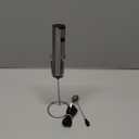 Bonsenkitchen Rechargeable Milk Frother with Stand, 3-Speed Handheld Coffee Frother, Dual Spring Whisk Electric Hand Frother Wand Drink Mixer for Matcha Lattes Cappuccino, Kitchen Gifts (Silver)