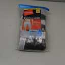 Hanes mens Underwear Boxer Briefs Pack, Cool & Breathable Cotton Moisture-wicking Underwear for Men, No Ride Up (Large, Black/Gray - 6 Pack)