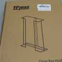 TPmax L Size Gloves Box Holder Glovesbox Wire Rack Dispenser for Gloves,Tissues Paper Towels Organizer - Mounting Accessories Included - Holds 3 boxes - Perfect for Lab, Food Service and Home