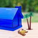 ABOOFAN 10Pcs Beach Miniature Dollhouse Decoration Beach Chair Palm Tree Miniature Ornament Kits Accessories Statues for DIY Fairy Garden Cake Topper