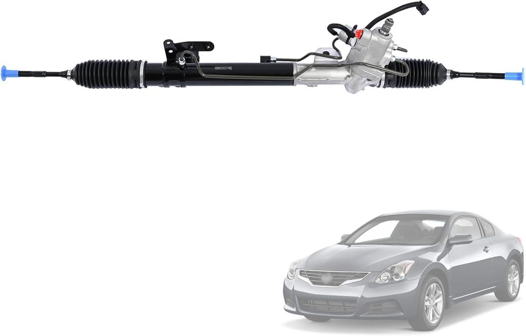 Hydraulic Power Steering Rack & Pinion w/Solenoid Assembly Replace 49001JA000 49001JA00B Fit for Nissan Altima 2007-2013 [Excluding Hybrid] Automotive Replacement Gear & Linkage Complete Unit