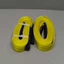 Pindex 2 Pack 2" x 20' Web Lifting Sling 11000 Lbs Breaking Force 3500 Lbs Pulling Forces Lift Sling Straps for Rocks Trees Mowers Tool Boxes in Trailers Tractors Trucks, Yellow