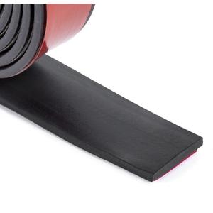 Neoprene Rubber Strips Self Adhesive Sheets, Rolls & Strips with Adhesive Backing Rubber Pads Self Stick Seal Gasket Sticky Back for Matting Padding - 1" Wide x 1/8" Thick x 10' Long
