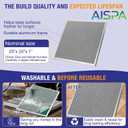AC Filter 20x20x1, MERV 11, 2 Pack | Washable and Reusable, Aluminum Alloy Frame, Nylon Mesh