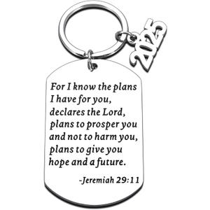 Graduation Gifts Keychain For Her Him Class of 2025 Senior High School Graduate Gifts for Boys Preschool College Medical Engineer Students School Nurse Master Phd Degree Gifts From Mom Dad I Know