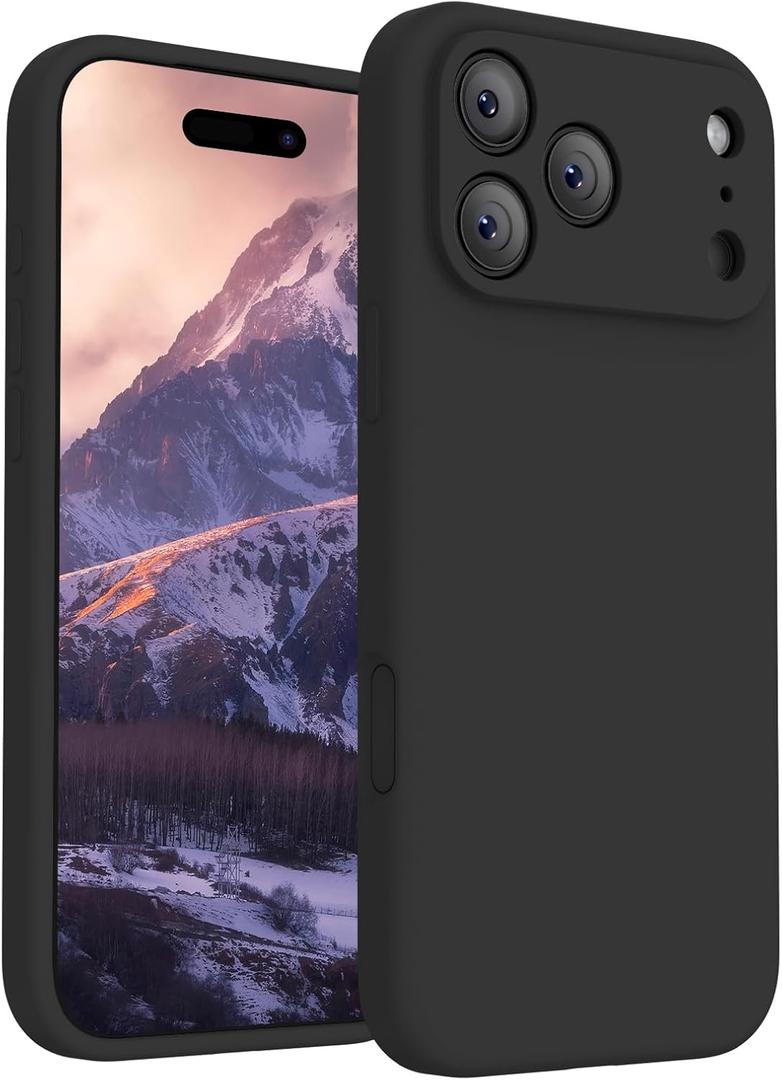 FireNova Magnetic for iPhone 17 Pro Case, Compatible with MagSafe, [Integrated Silicone Camera Control Button] [Camera Protection] Anti-Scratch Microfiber Lining Phone Case, 6.3", Black