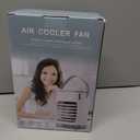 Portable Air Conditioners, SMLEGFT Evaporative Air Cooler with 7 Color Light & 900ml Large Tank, 3 Speeds & 2/4/6/8H Timer, Dual Mist Spray & Dual Icebox, Personal Air Conditioner for Bedroom Office