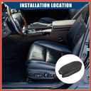 ACROPIX Center Console Armrest Cover for Jeep Renegade BU 2015-2023 / Car Interior Accessories/Durable Faux Leather / 1 Pcs Black Car Parts
