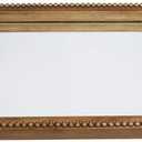 Hanna Roberts Vintage Gold Tray with Mirror Glass Base | Card Holder for Guests During Occasions and Events or Decorative Home and Vanity Organizer (Gold)