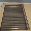 18" x 18" Aluminum Gable Vent with Screen - Stylish Louvered Vents for Effective Attic and Shed Ventilation - Essential Home Improvement, Vent Opening: 16" x 16"