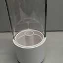 Toothbrush Holder with Cover 360 Rotating 4 Compartments Bathroom Toothpaste Electric Toothbrush Organizer, White