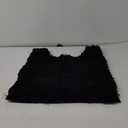 Smiry Luxury Chenille Toilet Rugs U-Shaped 24x20, Soft Absorbent Non-Slip Contour Bathroom Rugs for Toilet, Machine Washable Contoured Bath Mats, Black