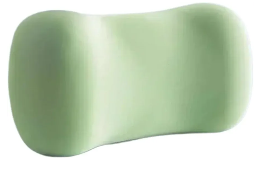 Office Chair Back Cushion Office Lumbar Support Waist Support Cushion Memory Foam Seat Sedentary Artifact Lumbar Pillow(Green)