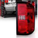 OKLPF Rear Brake Tail Lights Compatible With 2014 2015 Chevy Silverado 1500 2500HD 3500HD,GMC Sierra 3500 HD,Replacement Red Taillights Assembly,Included Bulbs and Harness,Right Passenger Side