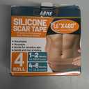 Arme Silicone Scar Tape, 1.6"x480" Silicone Scar Sheets(4 Rolls-12M) Medical Grade Scar Tape for Surgical Scars, Reusable Scar Patches, Professional Scar Removal Strips for C-Section Keloid Tummy Tuck