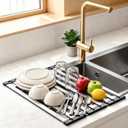 Foldable Dish Drying Rack Over Sink, 304 Steel, 19.69x12.8 in