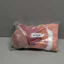 SATINIOR 5 Pcs Winter Hat Scarf Gloves Set Fleece Warm Lined Knit Beanie Hat Touch Screen Earmuff Gloves Warmer for Women(Pink,Rhombus Pattern)