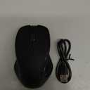 Mouse for MacBook Wireless Bluetooth Mouse Laptop MacBook Air Mac Pro Rechargeable Silent PC iPad Optical Mouse with Jiggler Dual Mode Switch Bluetooth 5.2/3.0 and 2.4GHz USB Type-C Receiver Black