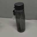 PHILIPS Filtered Water Bottle, BPA-Free Tritan Plastic Water Bottles, Replaces 450 Plastic Water Bottle with Reusable GoZero Everyday Water Filter, Portable Filtering Bottle for Travel, 22 oz, Grey