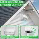 6 Inch Hooded Wall Vent with Screen and Damper,6" Vent Hood Wall Exhaust Vent Cover,Dryer Vent Cover Outside,6"Vent Cover Exterior Wall Vent Cap for Range Hood Kitchen Air Ventilation,Galvanized Steel