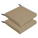 Easy-Going 24x24x4 in 2 Pack Waterproof Outdoor Chair Cushion Non-Slip Patio Garden Couch Seat Cushion with Zipper and Adjustable Straps