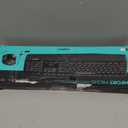 Logitech MK345 Wireless Keyboard and Mouse Combo with Palm Rest, 2.4 GHz USB Receiver, Compatible with PC, Laptop, Black