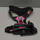 PoyPet No Pull Dog Harness, No Choke Front Lead Dog Reflective Harness, Adjustable Soft Padded Pet Vest with Easy Control Handle for Small to Large Dogs(Pink, Medium)