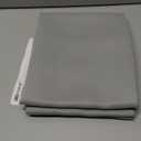 BGment 40 Inch Length Blackout Curtains for Cafe - 34 x 40 inch Short Curtains Rod Pocket and Back Tab Thermal Insulated Room Darkening Curtains for Kitchen Bathroom, 2 Window Panels, Light Grey