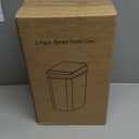 Bathroom Automatic Trash Can 3 Pack 2.2 Gallon Motion Sensor Touchless Small Slim Garbage Can with Lid Smart Electric Narrow Garbage Bin for Bedroom Living Room Office Kitchen (White)