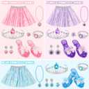 LJZJ Princess Dress Up Toys & Jewelry Boutique, Girls Role Play Gift for 3+ Year Old Girl Toddler B-Day Party Favors
