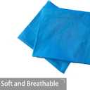 iMaylex Soft 100% Egyptian Cotton Zipper Closure Pillowcases, Cozy and Lightweight Pillow Case, Set of 2, Blue, King, 20" x 36"