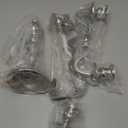 Hamptons Five Arm Silver Candelabra, Hand Crafted of Silver Aluminum Nickel, Over 1 Ft Tall (13.75 Inches) from The Hotel Resort Collection, Centerpiece