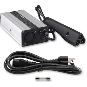 48V Golf Car Charger Triangle 3Pin Compatible with DS RXV TXT 1995-up Club Cart with Plug Fuse