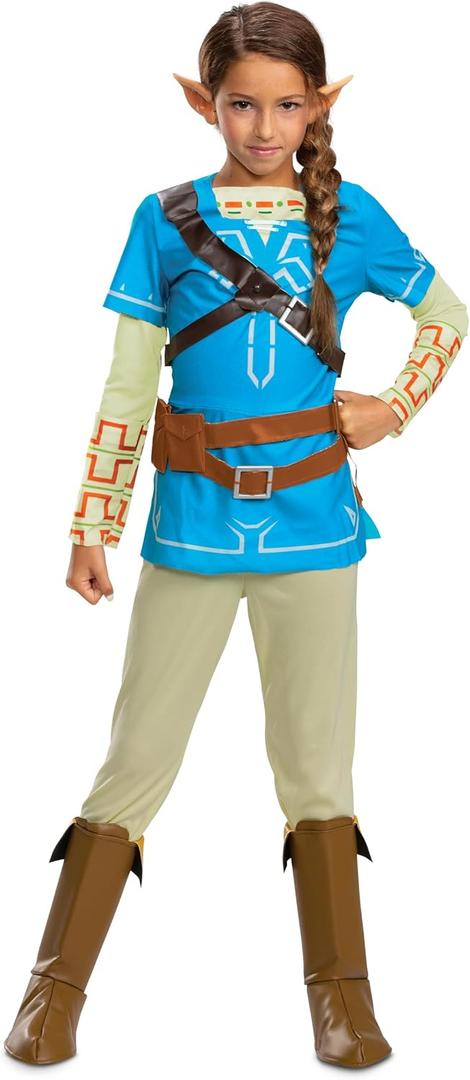 Disguise The Legend of Zelda Breath of the Wild Link Deluxe Costume for Kids, Official The Legend of Zelda Breath of the Wild Costume, Small (4-6) (S)