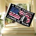 Char-lie Kirk Flag 3x5 Feet Outside Freedom Flag with 2 Brass Grommets, for Bedroom Living Room Garden Decor