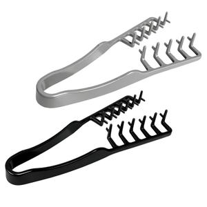 2PCS Texture Comb,Textured Styling Comb,Volumizing Wide Tooth Hair Styling Comb for Men Women (Black & Gray)