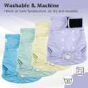 4 Pack Reusable Female Dog Diaper, Highly Absorbent Doggie Diapers for Female Dogs, Dog Diaper, Small, Yellow