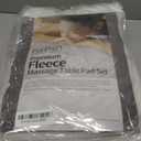 ForPro Premium Fleece Massage Pad Set, Extra Soft, Hypoallergenic, for Massage Tables, Includes Pad and Face Rest Cover, 31 W x 72 L