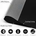 GHV Corded Zebra Blinds for Windows Blackout Dual Layer Privacy Shades for Indoor Windows Light Control for Day and Night Home Office (Black, 30 in(W) x 64 in(H))
