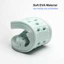 Shower Shoes Quick Dry Non-Slip Bathroom Slippers for Men Women Dorm Home Slides (6.5-7.5 Women/5.5-6.5 Men, Blue)